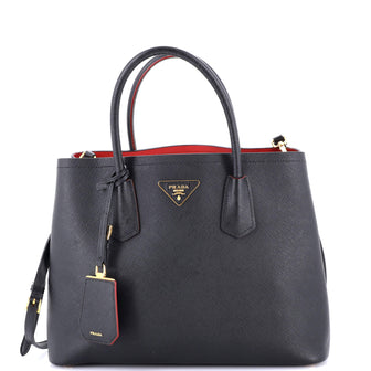Prada Cuir Double Tote Saffiano Leather Medium