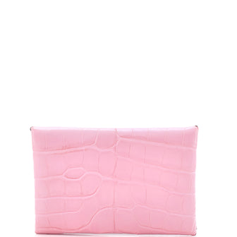 Hermes Calvi Card Holder Alligator