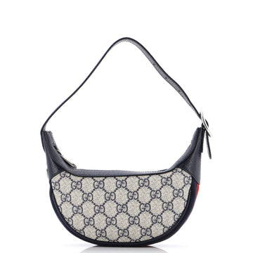 Gucci Ophidia Half Moon Bag GG Coated Canvas Mini