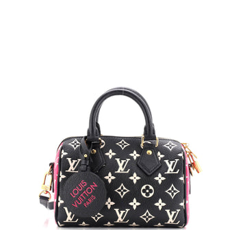 Louis Vuitton Speedy Bandouliere Bag Spring in the City Monogram Empreinte Leather 20