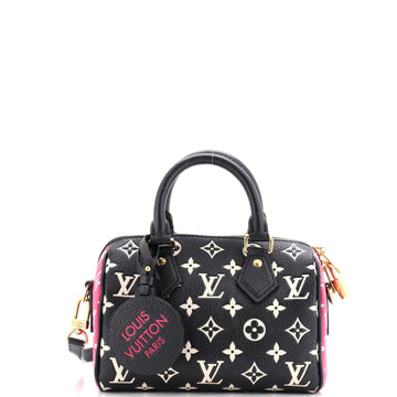 Louis Vuitton Speedy Bandouliere Bag Spring in the City Monogram Empreinte Leather 20