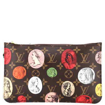Louis Vuitton Neverfull Pochette Limited Edition Fornasetti Cameo Monogram Canvas Large