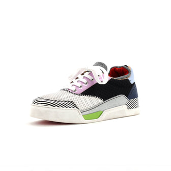 Christian Louboutin Men's Astroloubi Sneakers Leather and Suede with Mesh