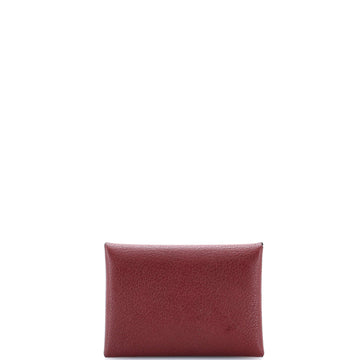 Hermes Calvi Duo Card Holder Chevre Mysore