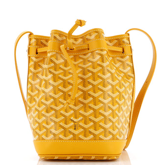 Goyard Petit Flot Bucket Bag Coated Canvas PM