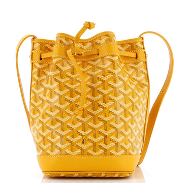Goyard Petit Flot Bucket Bag Coated Canvas PM