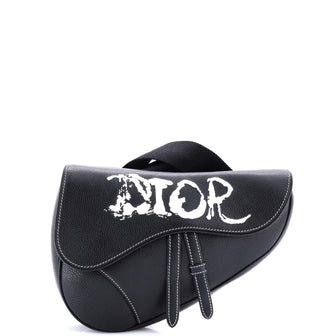 Christian Dior Shawn Stussy Saddle Crossbody Bag Printed Leather