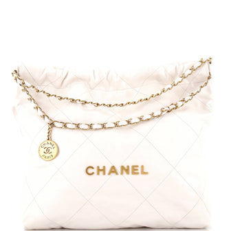 Chanel 22 Chain Hobo Quilted Calfskin Medium