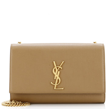 Saint Laurent Classic Monogram Crossbody Bag Grainy Leather Medium