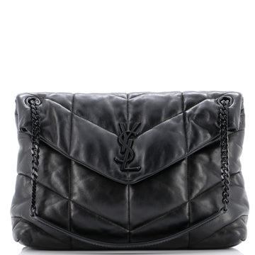 Saint Laurent Loulou Puffer Shoulder Bag Quilted Leather Medium