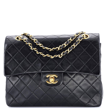 Chanel Vintage Square CC Flap Bag Quilted Lambskin Medium