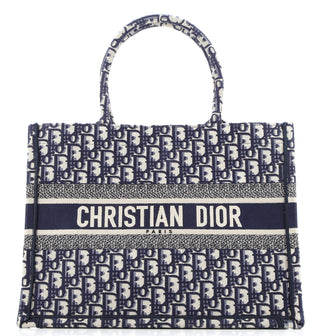 Christian Dior Book Tote Oblique Canvas Medium