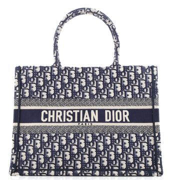 Christian Dior Book Tote Oblique Canvas Medium