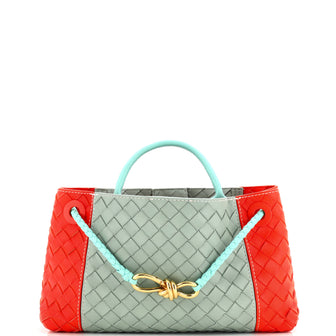 Bottega Veneta Andiamo Top Handle Bag Intrecciato Nappa Medium