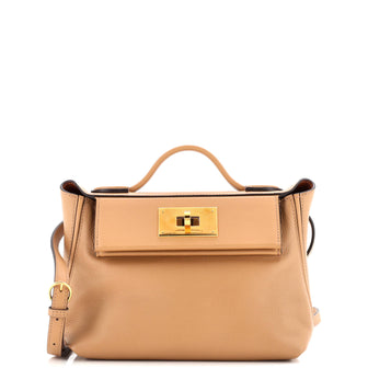 Hermes 24/24 Bag Verso Evercolor with Swift 21