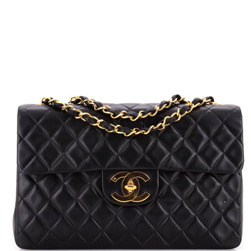 Chanel Vintage Classic Single Flap Bag Quilted Lambskin Maxi