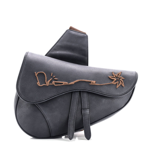 Christian Dior x Cactus Jack Saddle Crossbody Bag Embroidered