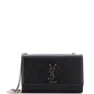 Saint Laurent Classic Monogram Crossbody Bag Grainy Leather Medium