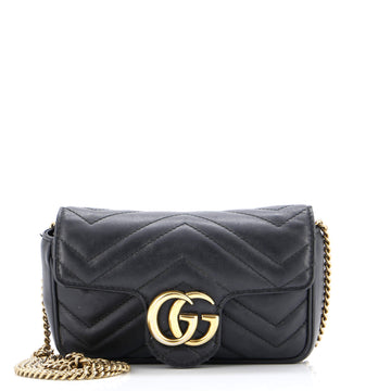 Gucci GG Marmont Flap Bag Matelasse Leather Super Mini