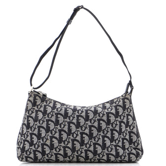 Christian Dior Vintage Trotter Pochette Shoulder Bag Diorissimo Canvas Small