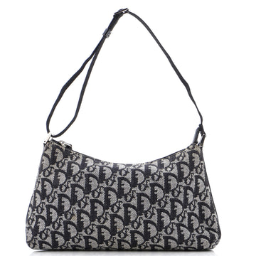 Christian Dior Vintage Trotter Pochette Shoulder Bag Diorissimo Canvas Small