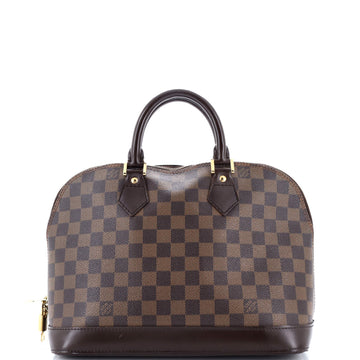 Louis Vuitton Vintage Alma Handbag Damier PM