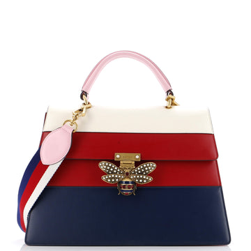 Gucci Queen Margaret Top Handle Bag Colorblock Leather Large