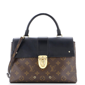 Louis Vuitton One Handle Flap Bag Monogram Canvas and Leather MM