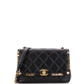 Chanel Paris Monaco Flap Bag Quilted Lambskin Mini