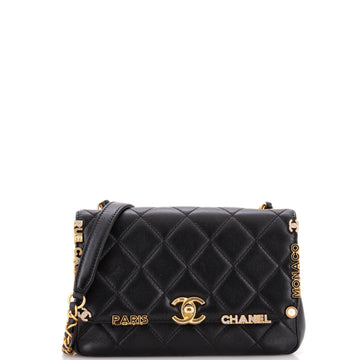 Chanel Paris Monaco Flap Bag Quilted Lambskin Mini