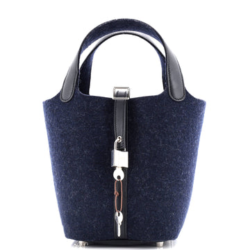 Hermes Picotin Lock Bag Felt with Leather PM
