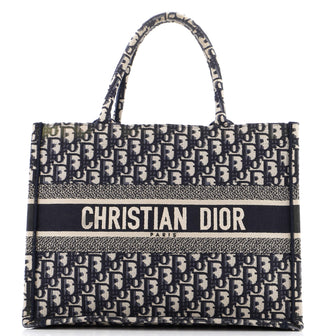 Christian Dior Book Tote Oblique Canvas Medium