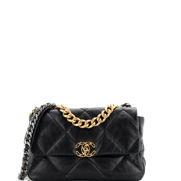 Chanel 19 Flap Bag Quilted Leather Large