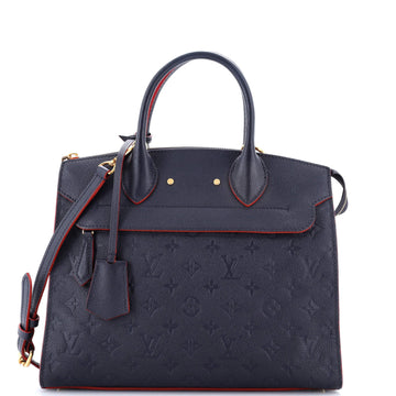 Louis Vuitton Pont Neuf Handbag Monogram Empreinte Leather MM