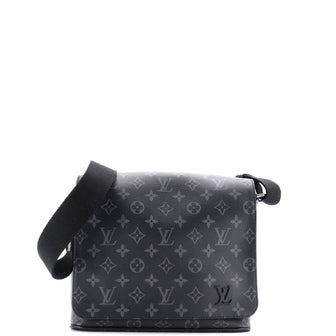 Louis Vuitton District Messenger Bag Monogram Eclipse Canvas PM