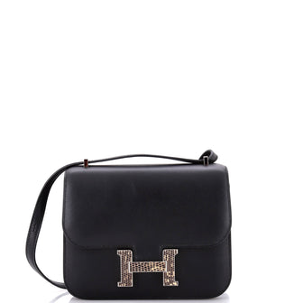 Hermes Constance Marquette Bag Monsieur with Lizard 18