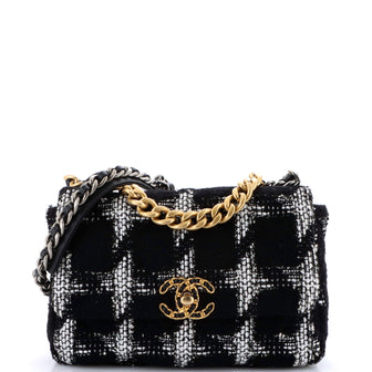 Chanel 19 Flap Bag Quilted Tweed Medium