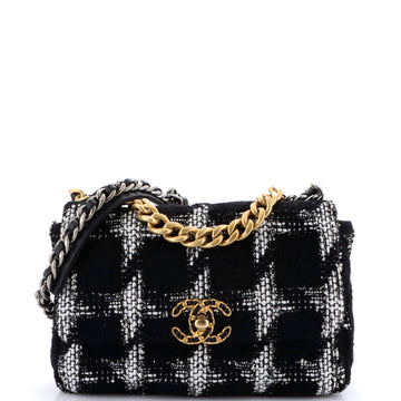 Chanel 19 Flap Bag Quilted Tweed Medium