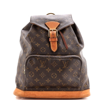 Louis Vuitton Vintage Montsouris Backpack Monogram Canvas GM