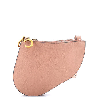 Christian Dior Saddle Triple Zip Crossbody Pouch Leather