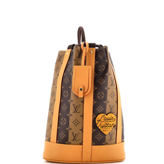 Louis Vuitton Nigo Randonnee Backpack Limited Edition Stripes Monogram Canvas
