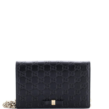 Gucci Signature Wallet on Chain Guccissima Leather