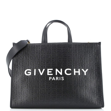 Givenchy G-Tote 4G Embossed Coated Canvas Medium