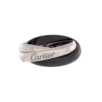 Cartier Trinity Ring 18K White Gold and Ceramic