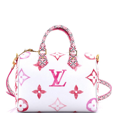 Louis Vuitton Speedy Bandouliere Bag By The Pool Monogram Watercolor Giant 25