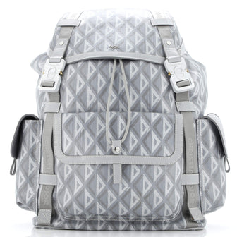 Christian Dior Hit the Road Backpack CD Diamond Coated Canvas
