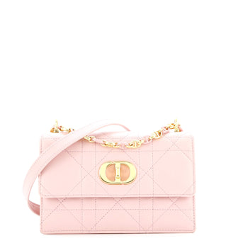 Christian Dior Miss Caro Flap Bag Cannage Quilt Calfskin Mini