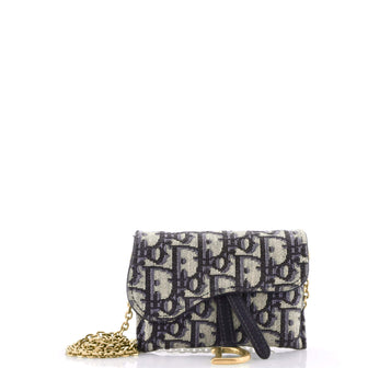 Christian Dior Saddle Nano Pouch Oblique Canvas