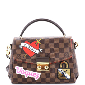 Louis Vuitton Croisette Handbag Limited Edition Patches Damier