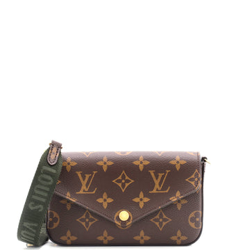 Louis Vuitton Felicie Strap & Go Handbag Monogram Canvas